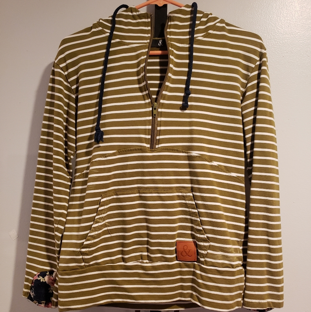 1/4 zip pull over hoodie